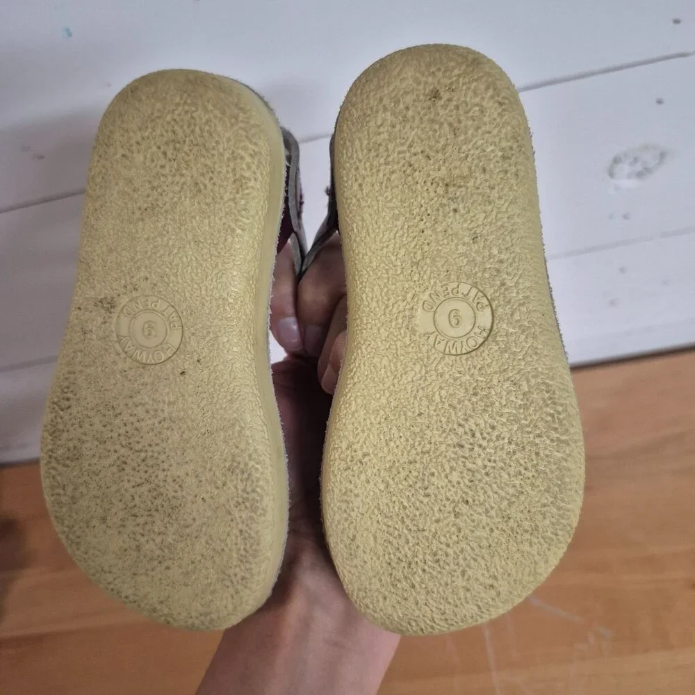 Salt Water Surfer Eggplant Purple Sandal Leather Insoles Double Strap Adjustable - Picture 4 of 4